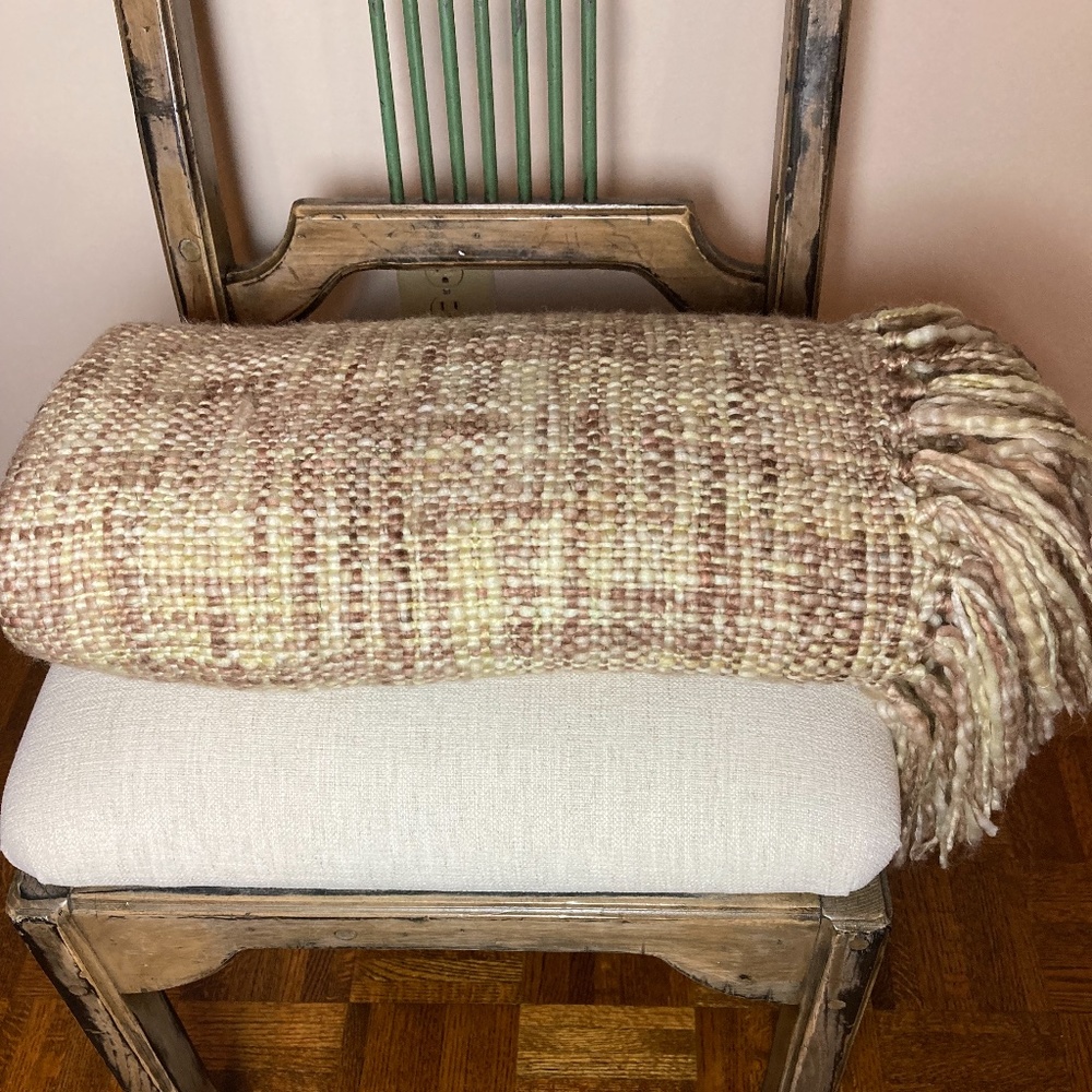 Acrylic Throw Blanket, Tan, 50" x 70" - Picture 4 of 5